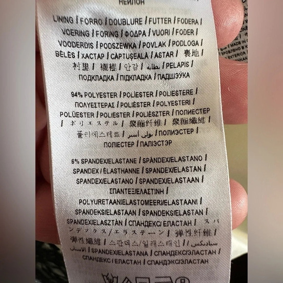 NWT! GUESS White MIDI Dress Black Elegant Dainty Eyelash Lace V Back Lined MED - Picture 7 of 15